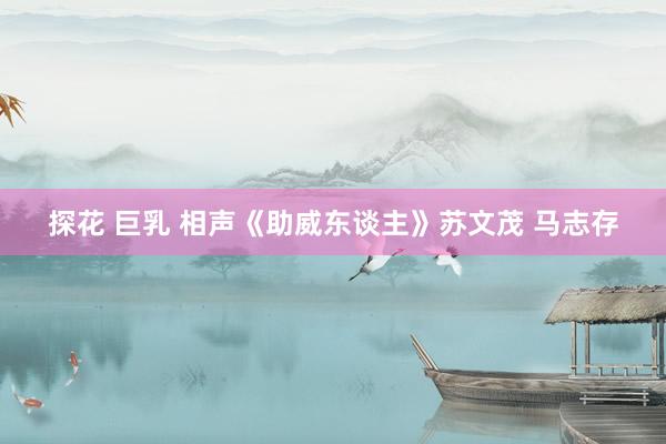 探花 巨乳 相声《助威东谈主》苏文茂 马志存